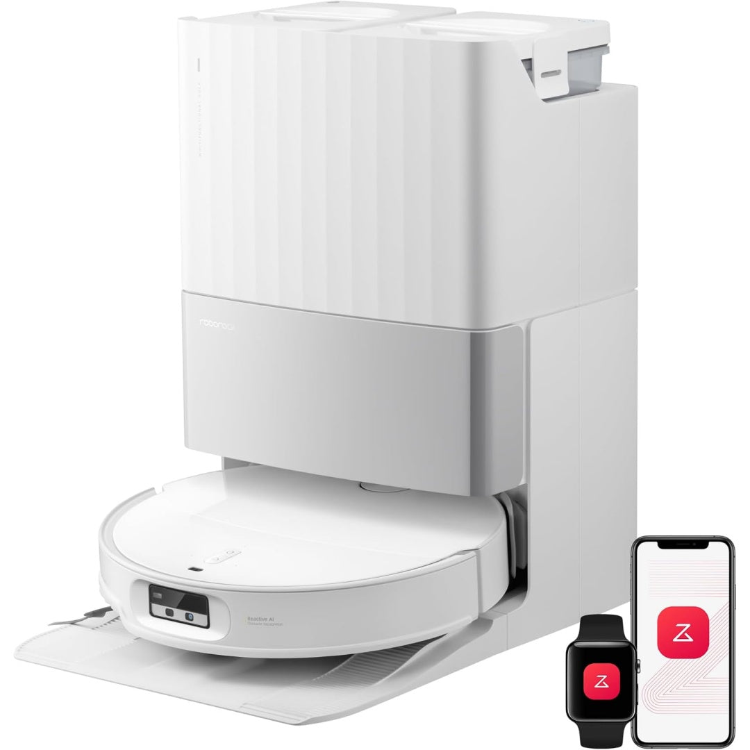 Robot avec station de lavage, coloris blanc et gris, avec le sechage a air chaud dm0111623
