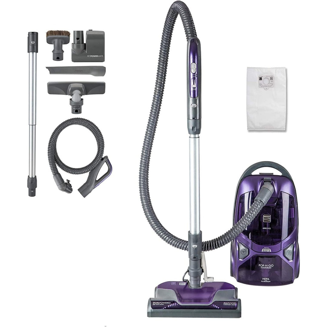 Aspirateur de sol sur roues, coloris violet, avec la collecte de la poussiere jv7253550