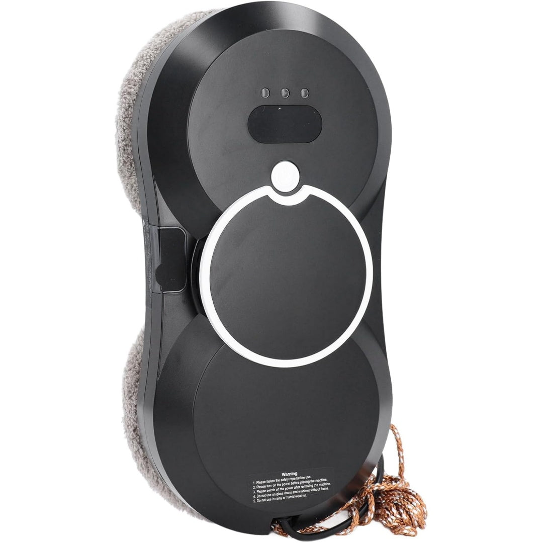 Robot pour surfaces vitrees, coloris gris et noir, avec le nettoyage des bords dh9772207